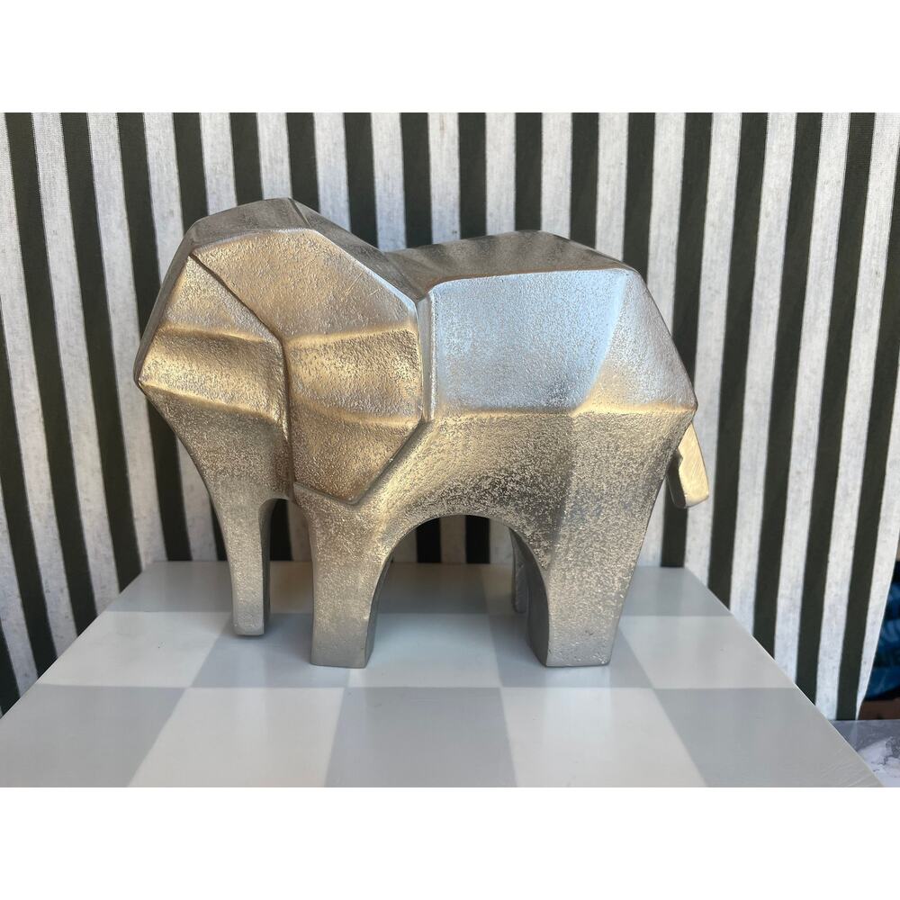 Silver Elephant Statue